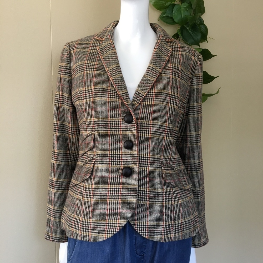 Talbots Houndstooth Blazer